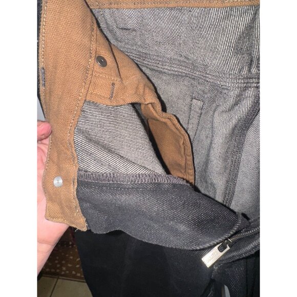 Duluth Trading Co. Mens Jeans 36x32 Black Denim relaxed fit straight leg stretch - Picture 7 of 10